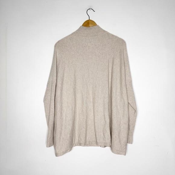 Pure Cashmere Women’s Mock Neck Wrap Sweater Size 12 - Picture 2 of 6